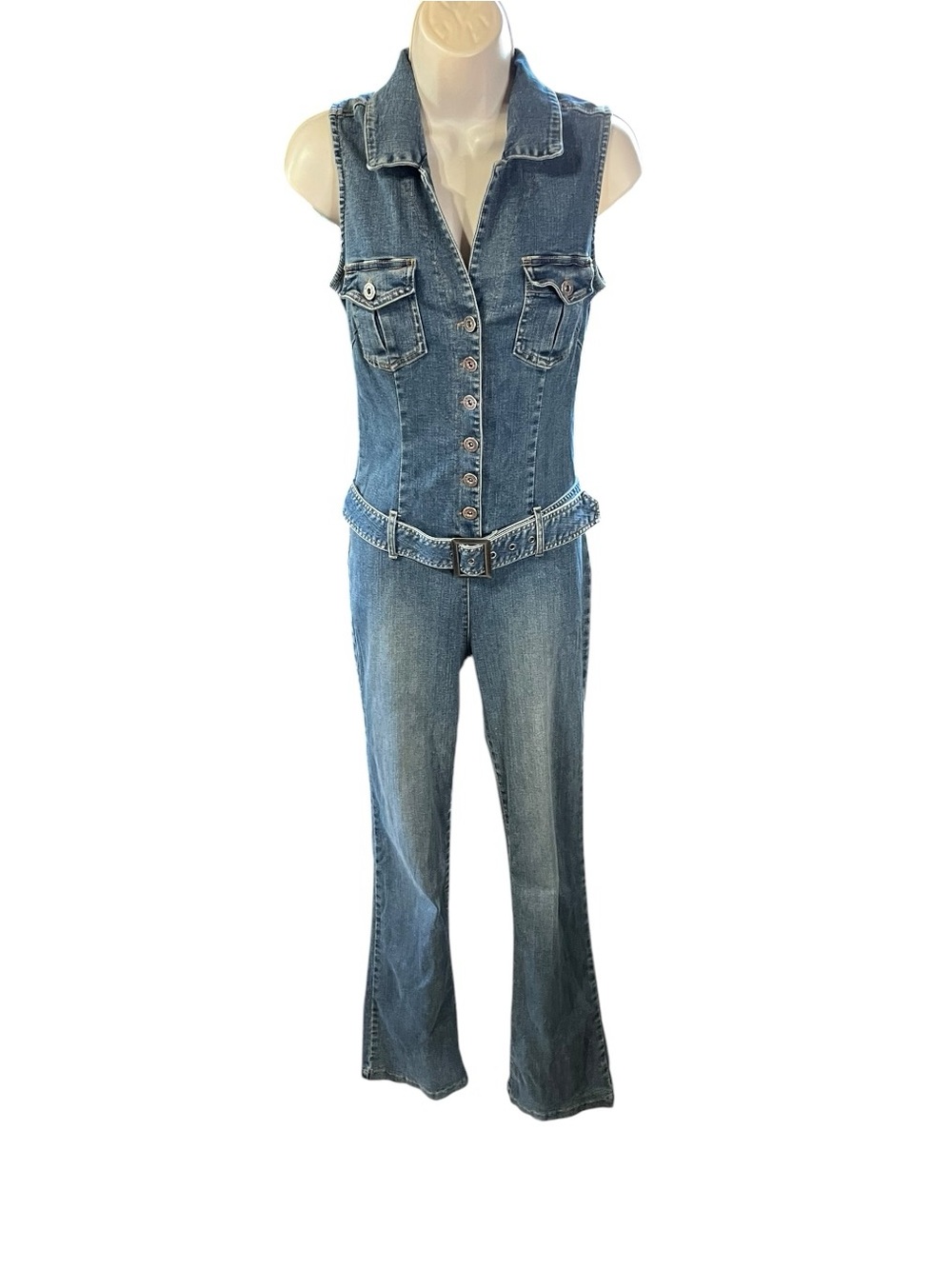 Y2K Hot Kiss Denim Jumpsuit